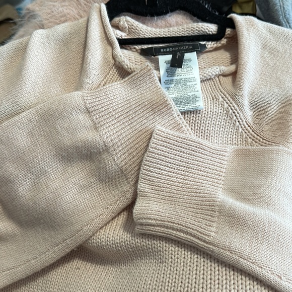 BCBG Maxazria sweater. Nylon light material. Light blush. Like new condition. - Picture 2 of 4